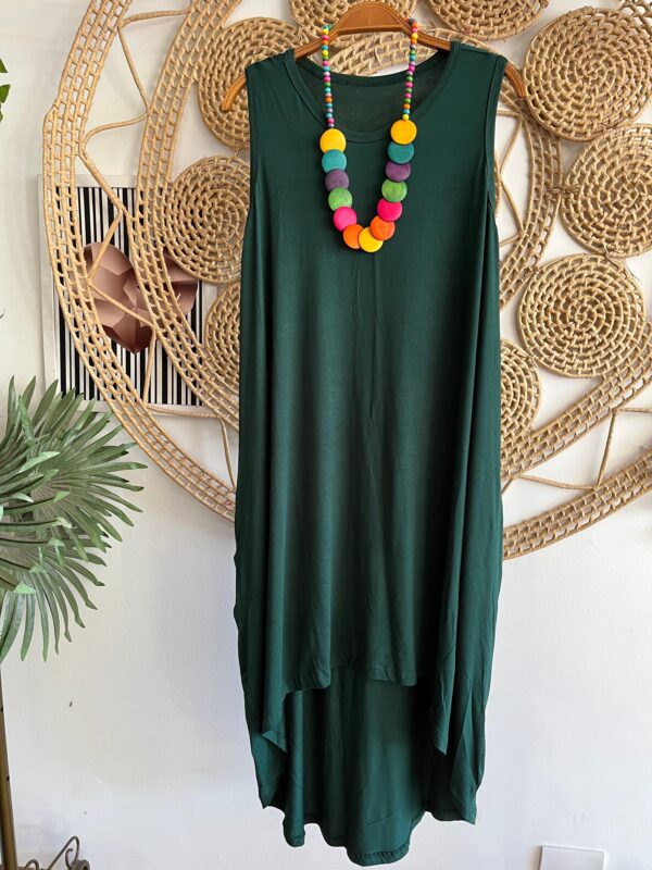 Vestido Regatão Mullet Verde Folha