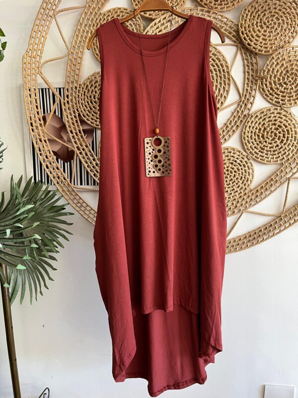 Vestido Regatão Mullet Terracota