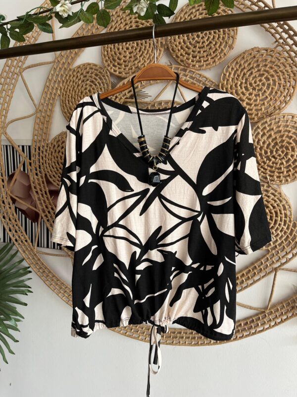 Blusa Olga Preto&Branco
