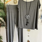 Conjunto Juliana Cinza