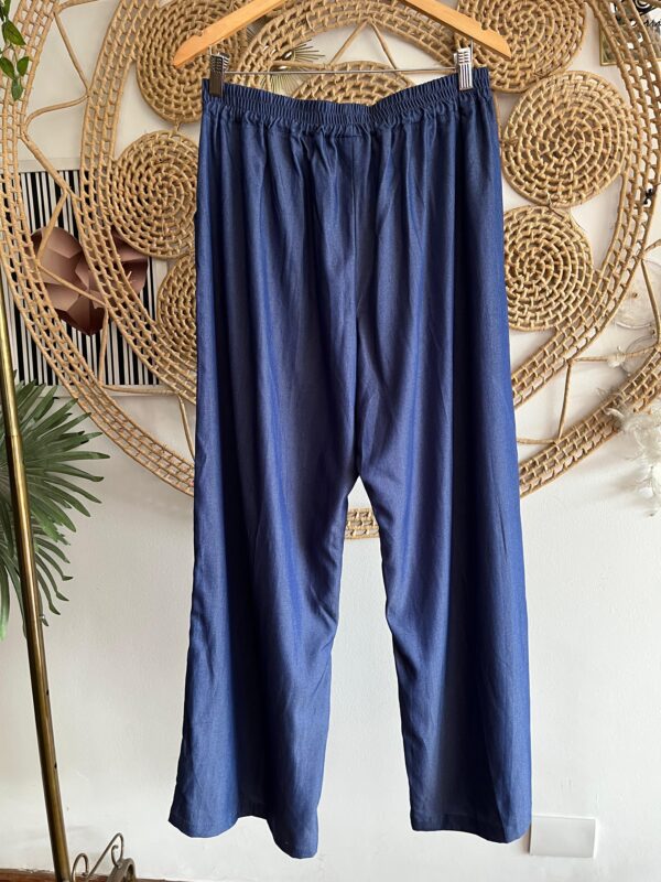 Calça Chambray Azul Jeans