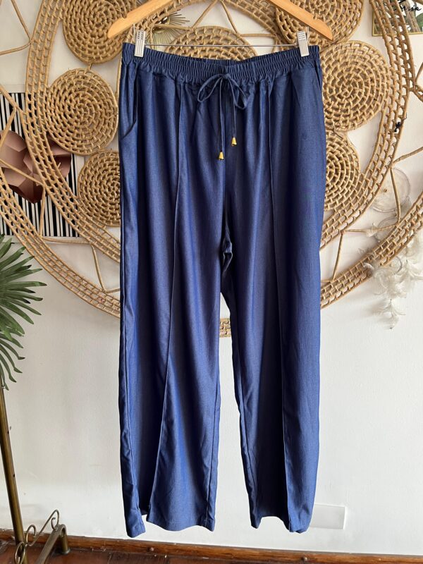 Calça Chambray Azul Jeans