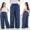 Calça Chambray Azul Jeans