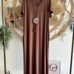 Vestido Longo Camila Marrom