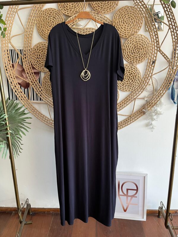 Vestido Longo Camila Preto