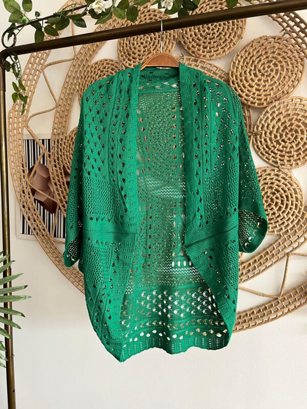 Xale Tricot Verde Bandeira