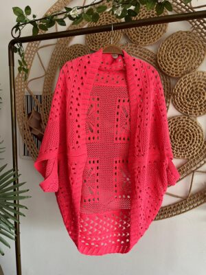 Xale Tricot Chiclete