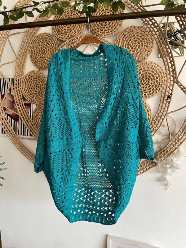 Xale Tricot Verde Esmeralda