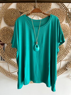 Blusa Ju Azul Turquesa