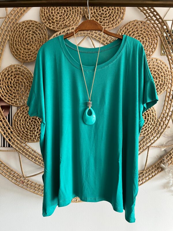 Blusa Ju Azul Turquesa