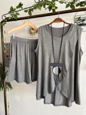 Conjunto Lulis Cinza