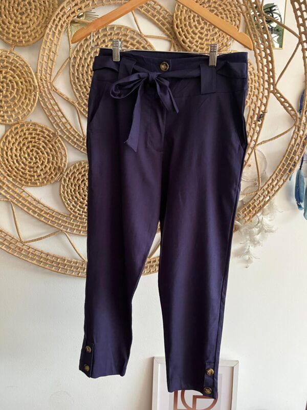 Calça Linho Azul Marinho M|G|GG