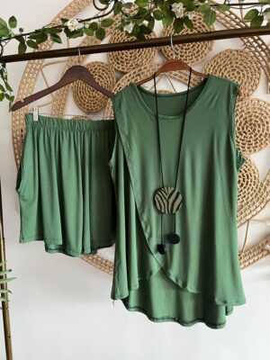 Conjunto Lulis Verde Militar