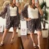 Kimono + short tule Preto
