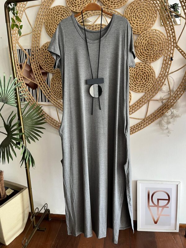 Vestido Rubi Cinza