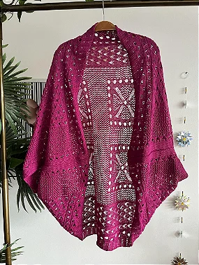 Xale Tricot Uva