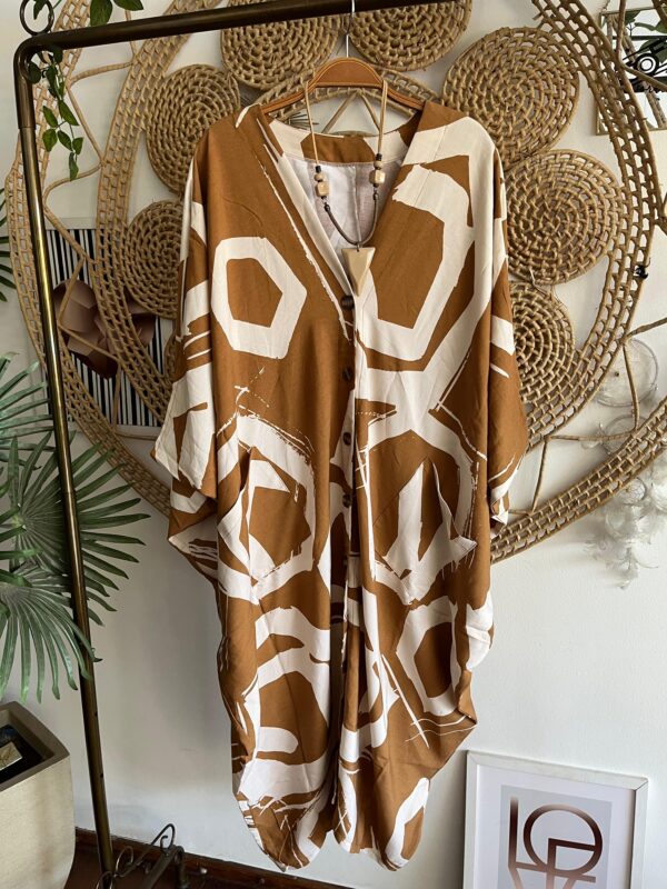 Chemise Ampla Bege