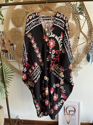 Chemise Ampla Preta