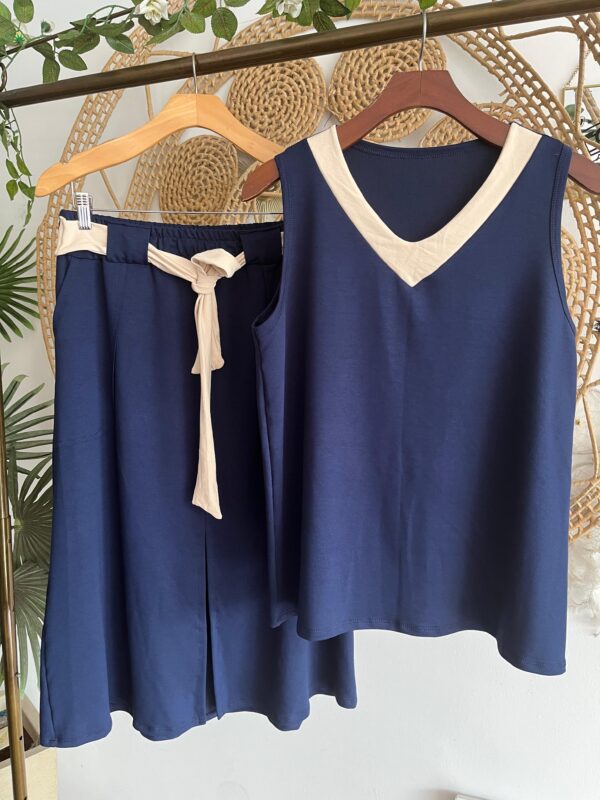 Conjunto Isa Azul Marinho
