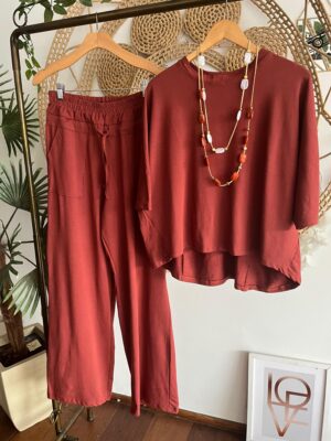 Conjunto Letícia Terracota