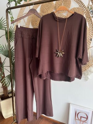 Conjunto Letícia Chocolate