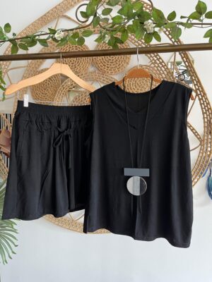 Conjunto Nadia Viscolaycra Preto