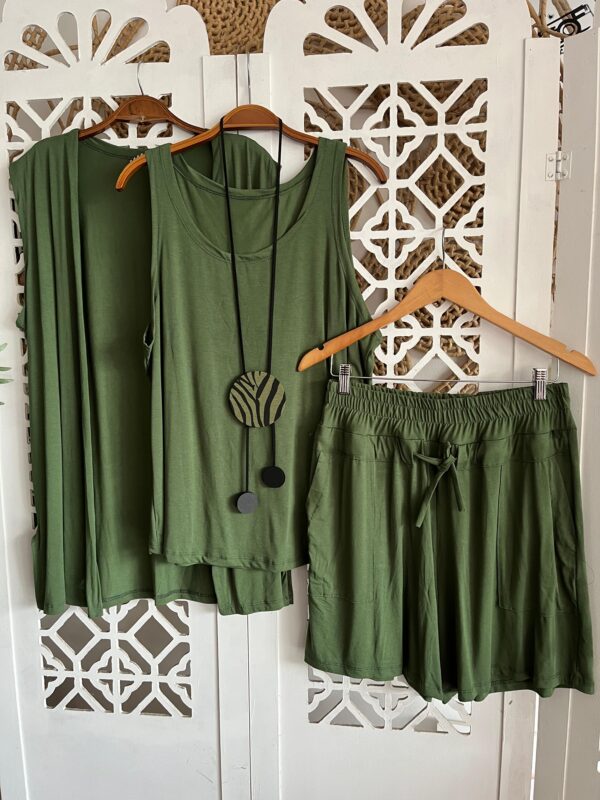 Conjunto 3 Peças Ôda Verde Militar