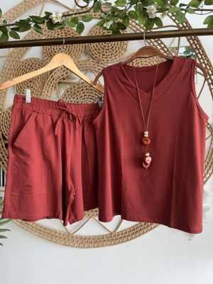 Conjunto Nadia Moletinho Terracota