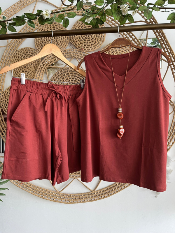 Conjunto Nadia Moletinho Terracota
