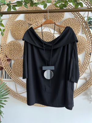 Blusa Ombro a Ombro Preto