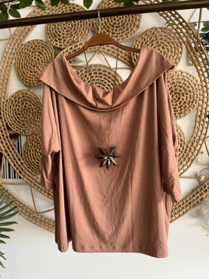 Blusa Ombro a Ombro Bege