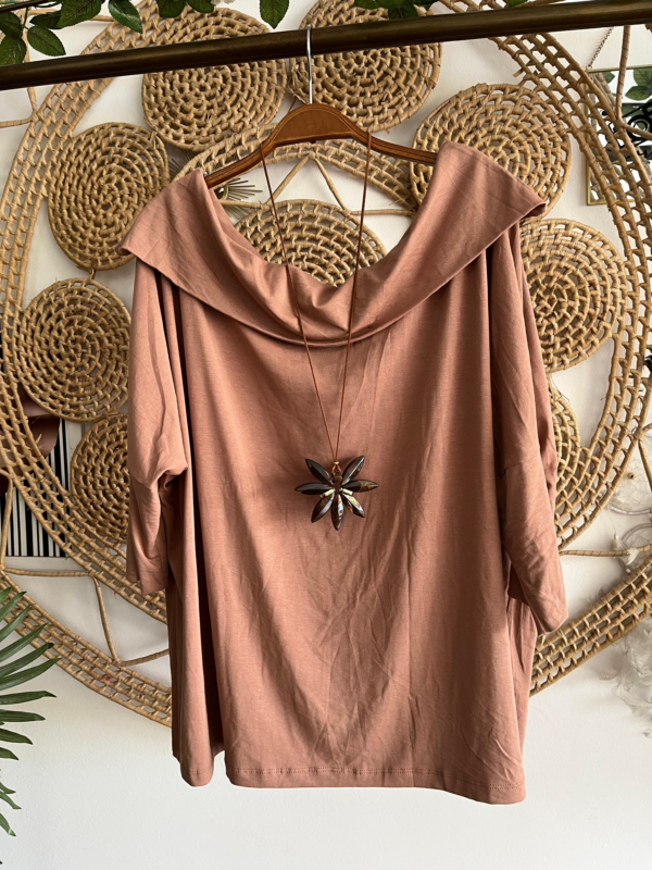 Blusa Ombro a Ombro Bege