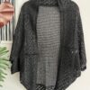 Cardigã Tricot Preto