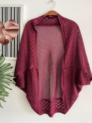 Cardigã Tricot Marsala