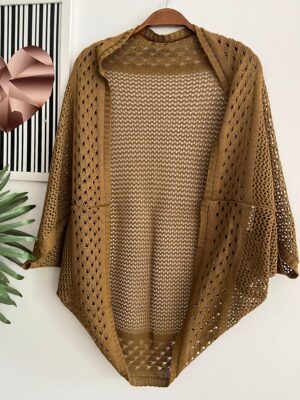 Cardigã Tricot Caramelo