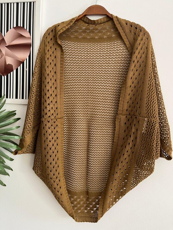 Cardigã Tricot Caramelo
