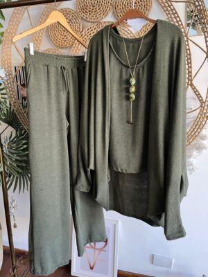 Conjunto Três Peças Casulo Verde