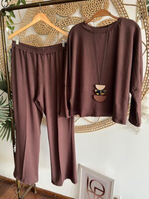 Conjunto Pietra Moletinho Marrom