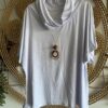 Blusa Gola Caída Branca