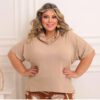 Blusa Gola Caída Terracota