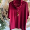 Blusa Gola Caída Marsala