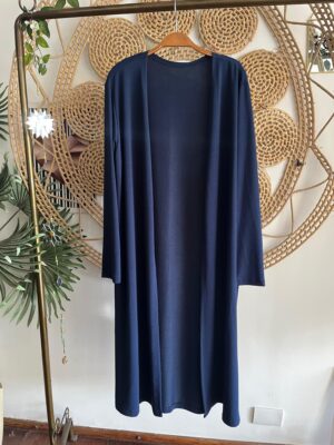 Max Cardigan Moletinho Azul Marinho