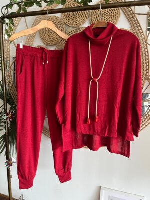 Conjunto Mora Lãzinha Vermelho