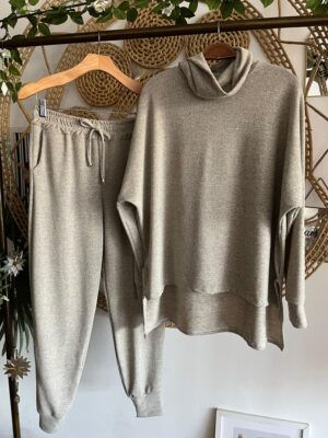 Conjunto Mora Lãzinha Cinza