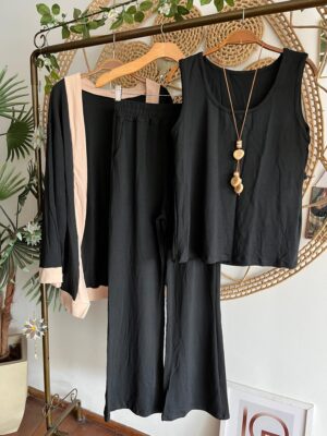 Conjunto Três Peças Dany Preto