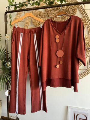 Conjunto Over Gola V Terracota