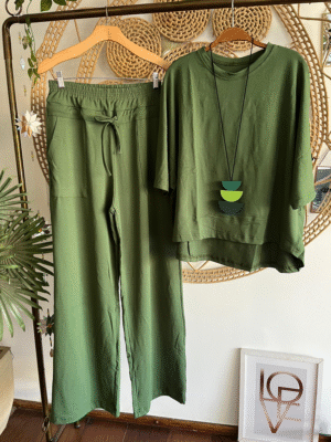 Conjunto Letícia Verde Militar