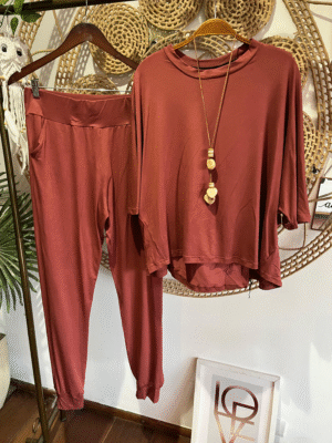 Conjunto Jogger Terracota