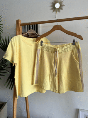 Conjunto Dida Short Amarelo