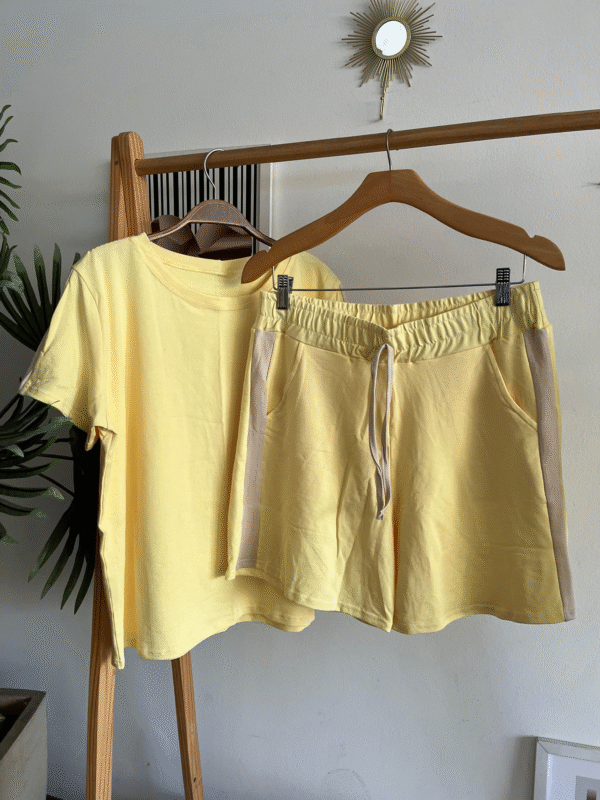 Conjunto Dida Short Amarelo